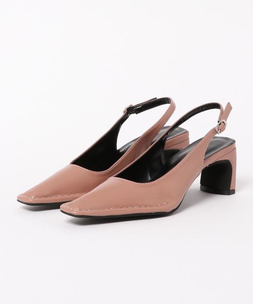 KOBE LETTUCE(コウベレタス)の「ステッチスクエアトゥバックストラップミュール(その他シューズ・レディース・ピンクベージュ/ブラック/モカ・LL/M/L/S)」の8枚目の写真