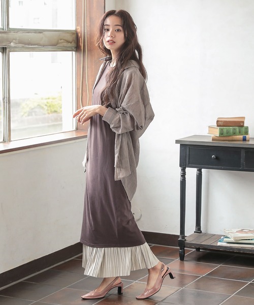 KOBE LETTUCE(コウベレタス)の「ステッチスクエアトゥバックストラップミュール(その他シューズ・レディース・ピンクベージュ/ブラック/モカ・LL/M/L/S)」の13枚目の写真