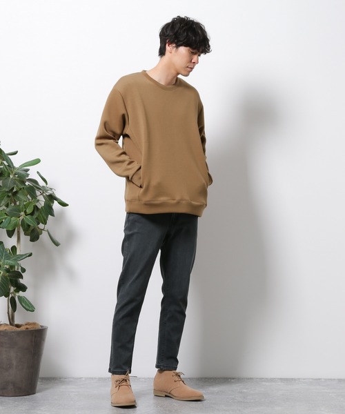 LAKOLE（ラコレ）の「ライトダンボールプルオーバー / LAKOLE（スウェット・メンズ・ブラック/ピンク/サンドグレー/アイボリー/キャメル・MEDIUM/LARGE）」の14枚目の写真