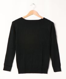 UV&シルクタッチ2type長袖リブニット