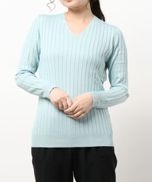 UV&シルクタッチ2type長袖リブニット