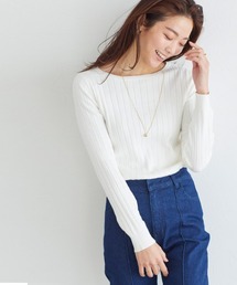 UV＆シルクタッチ2type長袖リブニット
