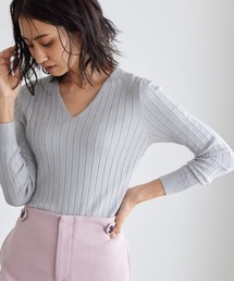 UV＆シルクタッチ2type長袖リブニット