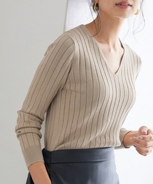 UV&シルクタッチ2type長袖リブニット