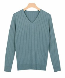 UV&シルクタッチ2type長袖リブニット