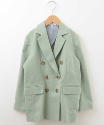 a.v.v（アーヴェヴェ）の「[140-150]【セットアップ対応】Ｗブレストジャケット（テーラードジャケット・キッズ）」