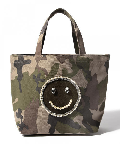 Ray BEAMS(レイビームス)の「ECODECO / 迷彩 スマイル トートバッグ(トートバッグ・レディース・その他1・ONE SIZE)」の4枚目の写真