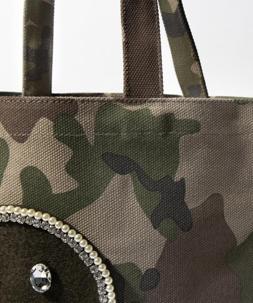 Ray BEAMS(レイビームス)の「ECODECO / 迷彩 スマイル トートバッグ(トートバッグ・レディース・その他1・ONE SIZE)」の7枚目の写真