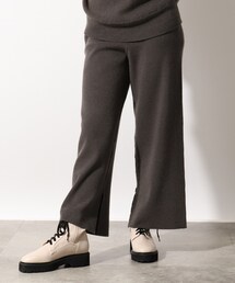 OZOC（オゾック）の「◆【洗える】イタリア糸リブストレートニットパンツ（その他パンツ）」