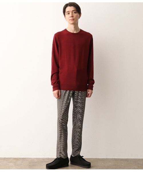 JUNRED（ジュンレッド）の「【ウォッシャブルストレッチ】クルーネックニット（ニット/セーター・メンズ・ブラック/スミクロ/キャメル/ワイン・S/M/L/LL）」の17枚目の写真