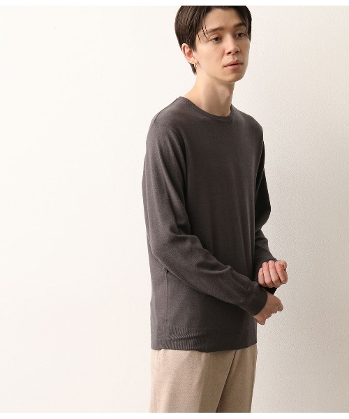 JUNRED（ジュンレッド）の「【ウォッシャブルストレッチ】クルーネックニット（ニット/セーター・メンズ・ブラック/スミクロ/キャメル/ワイン・S/M/L/LL）」の20枚目の写真