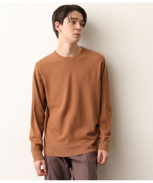 JUNRED（ジュンレッド）の「【ウォッシャブルストレッチ】クルーネックニット（ニット/セーター・メンズ・ブラック/スミクロ/キャメル/ワイン・S/M/L/LL）」の18枚目の写真