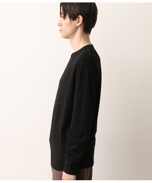 JUNRED（ジュンレッド）の「【ウォッシャブルストレッチ】クルーネックニット（ニット/セーター・メンズ・ブラック/スミクロ/キャメル/ワイン・S/M/L/LL）」の10枚目の写真