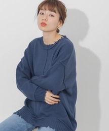 URBAN RESEARCH Sonny Label | 外接ぎダメージニット(ニット/セーター)