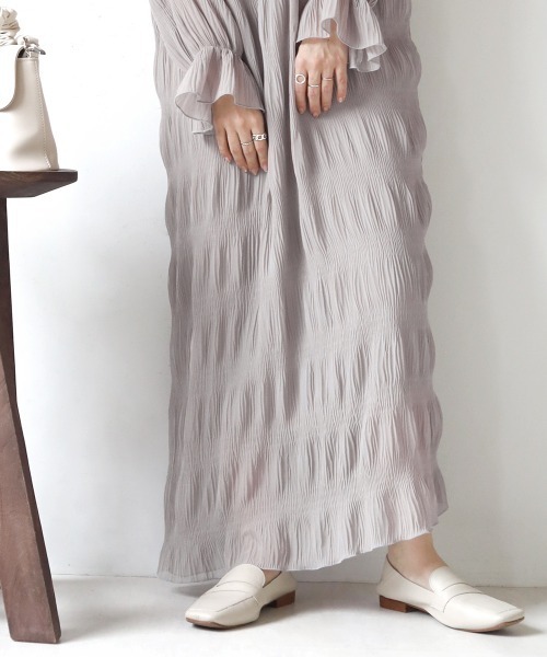 新品タグ付✨ ENFOLD ストライプロングワンピース 36 グレー ハイネック 楽天市場】ワンピース 長袖 レディース ロングワンピース 裏