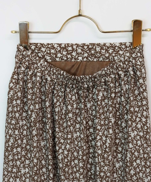 花柄シフォンフレアロングスカート（スカート）｜andme