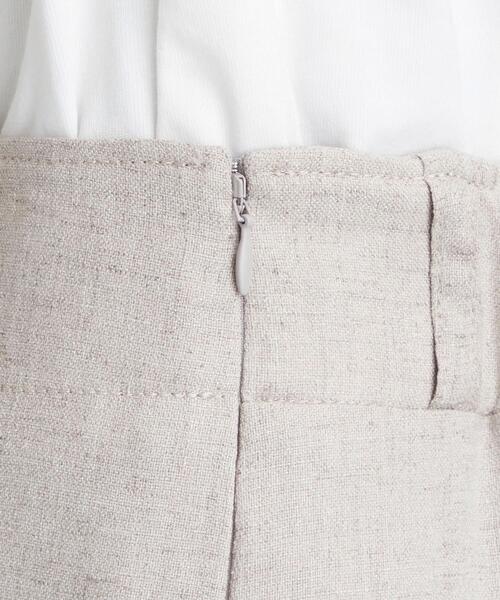 green label relaxing（グリーンレーベルリラクシング）の「[ 手洗い可能/リネンライク ]◆D タイト スカート -JJPS ◇No08◇（スカート・レディース・ダークグレー/ベージュ/ナチュラル・34/36/38/40/42/46/44）」の12枚目の写真