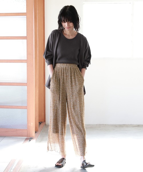 LAKOLE（ラコレ）の「12Gコンパクトコットンタンクトップ / LAKOLE（タンクトップ・レディース・桜/ブラウン系その他/チャコール/カーキ・SMALL/MEDIUM）」の10枚目の写真