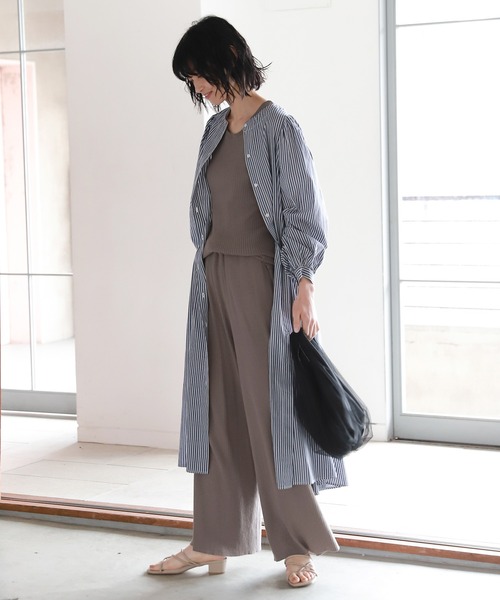 LAKOLE（ラコレ）の「12Gコンパクトコットンタンクトップ / LAKOLE（タンクトップ・レディース・桜/ブラウン系その他/チャコール/カーキ・SMALL/MEDIUM）」の20枚目の写真