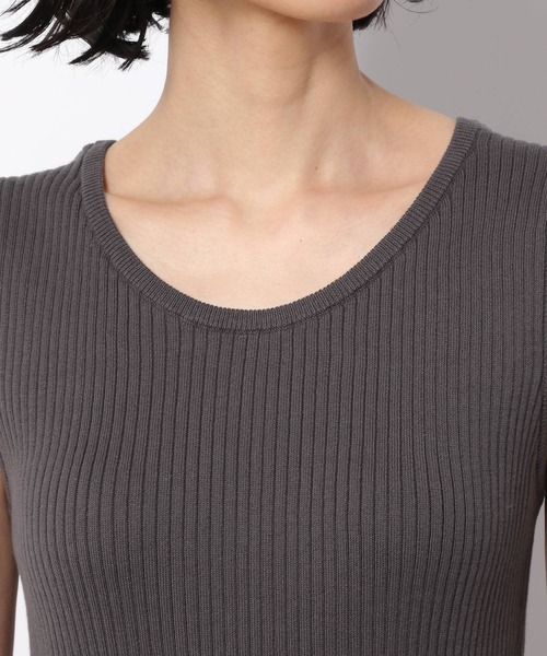 LAKOLE（ラコレ）の「12Gコンパクトコットンタンクトップ / LAKOLE（タンクトップ・レディース・桜/ブラウン系その他/チャコール/カーキ・SMALL/MEDIUM）」の18枚目の写真