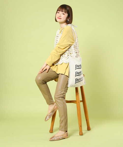 FREAK'S STORE(フリークスストア)の「parterre/パルテール parterre BAG/パルテールバッグ(ショルダーバッグ・レディース・ピンク/ナチュラル・ONE SIZE)」の5枚目の写真