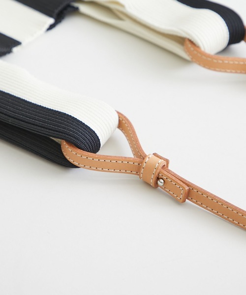 STUDIOUS SELECT（ステュディオスセレクト）の「【LASTFRAME (ラストフレーム)】ストライプマーケットバッグスモール /L21201（ショルダーバッグ・レディース・ブラック/イエロー/グリーン・FREE）」の18枚目の写真