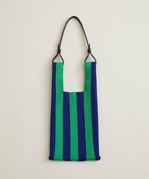 STUDIOUS SELECT（ステュディオスセレクト）の「【LASTFRAME (ラストフレーム)】ストライプマーケットバッグスモール /L21201（ショルダーバッグ・レディース・ブラック/イエロー/グリーン・FREE）」の20枚目の写真