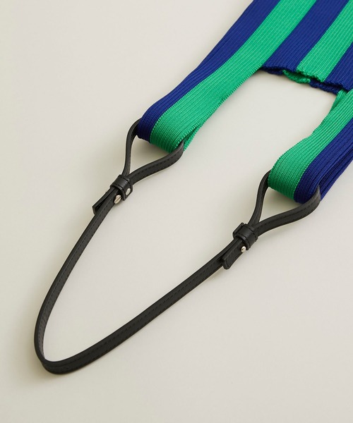 STUDIOUS SELECT（ステュディオスセレクト）の「【LASTFRAME (ラストフレーム)】ストライプマーケットバッグスモール /L21201（ショルダーバッグ・レディース・ブラック/イエロー/グリーン・FREE）」の13枚目の写真