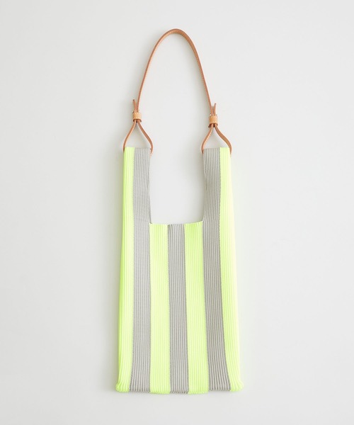 STUDIOUS SELECT（ステュディオスセレクト）の「【LASTFRAME (ラストフレーム)】ストライプマーケットバッグスモール /L21201（ショルダーバッグ・レディース・ブラック/イエロー/グリーン・FREE）」の16枚目の写真