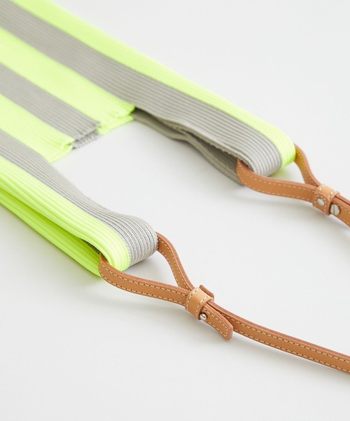 STUDIOUS SELECT（ステュディオスセレクト）の「【LASTFRAME (ラストフレーム)】ストライプマーケットバッグスモール /L21201（ショルダーバッグ・レディース・ブラック/イエロー/グリーン・FREE）」の21枚目の写真