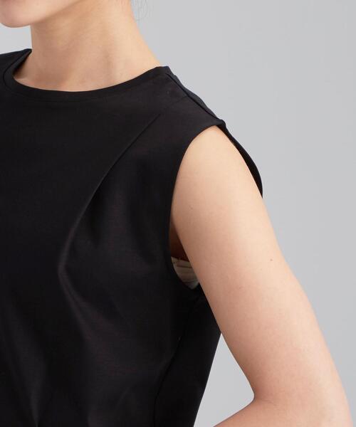 green label relaxing（グリーンレーベルリラクシング）の「FFC ペアアップ ノースリーブ プルオーバー カットソー ＆ フレア スカート セット（ワンピース・レディース・ブラック/ブラウン/レッド・FREE）」の20枚目の写真