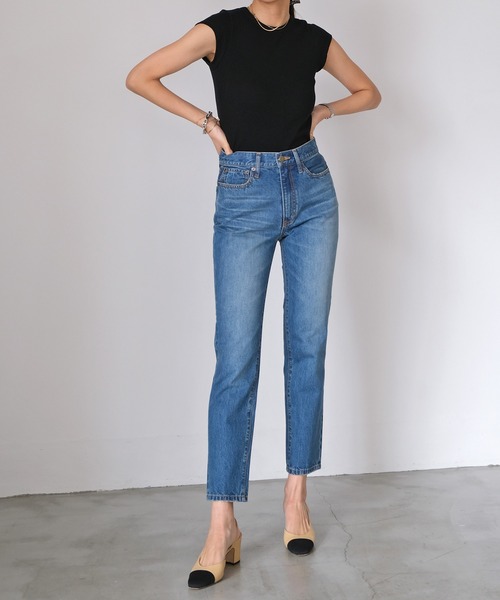 AKTE（アクテ）の「コンパクトリブTシャツ（Tシャツ/カットソー・レディース・ホワイト/ブラック/パープル/ネイビー・FREE）」の22枚目の写真