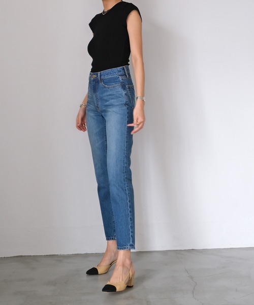 AKTE（アクテ）の「コンパクトリブTシャツ（Tシャツ/カットソー・レディース・ホワイト/ブラック/パープル/ネイビー・FREE）」の17枚目の写真