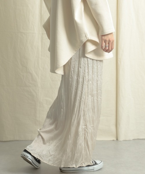 SENSE OF PLACE by URBAN RESEARCH（センスオブプレイスバイアーバンリサーチ）の「クリンクルスカート（スカート・レディース・ブラック/オレンジ/アイボリー・ONE）」の15枚目の写真