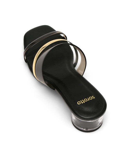 SOROTTO(ソロット)の「【親子お揃い】PVC素材のメニ―ストラップクリアヒールサンダル(サンダル・レディース・ブラック/パープル/グリーン/アイボリー/ブラウン系その他・LL/S/M/L)」の14枚目の写真