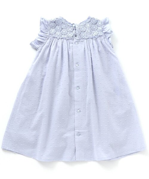 apres les cours（アプレレクール）の「フラワーレース切り替えワンピース（ワンピース・キッズ・サックスブルー/オフホワイト・110cm/120cm/130cm/140cm/90cm/80ｃｍ/100cm）」の7枚目の写真