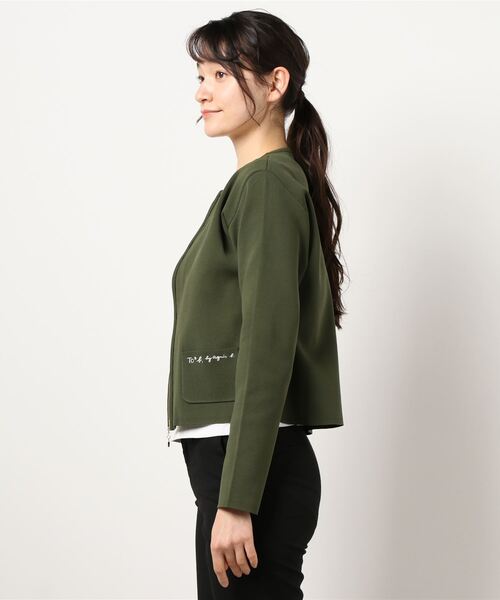 新品】To b. by agnes b.　アニエスベー　ジップアップカーディガン コットンニットジップカーディガン ｜To b. by agnès b