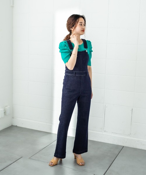 mystic(ミスティック)の「パワショルリブ半袖ニット(Tシャツ/カットソー・レディース・ブラック/グリーン/アイボリー/ベージュ/ブラウン・FREE)」の14枚目の写真