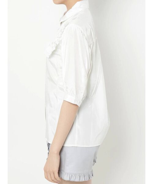 merry jenny（メリージェニー）の「プリーツテープピンタックブラウス（シャツ/ブラウス・レディース・ライトブルー/オフホワイト/ベージュ・FREE）」の12枚目の写真