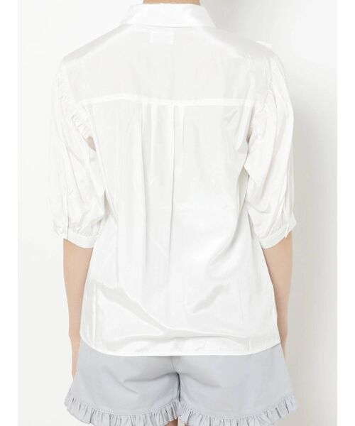 merry jenny（メリージェニー）の「プリーツテープピンタックブラウス（シャツ/ブラウス・レディース・ライトブルー/オフホワイト/ベージュ・FREE）」の13枚目の写真