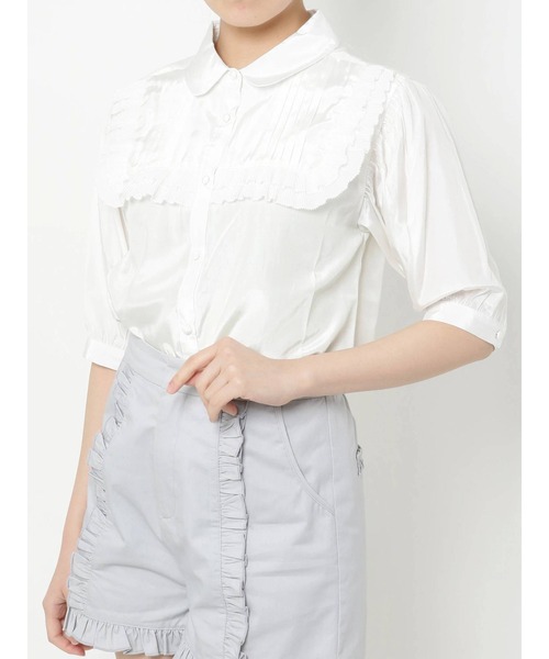 merry jenny（メリージェニー）の「プリーツテープピンタックブラウス（シャツ/ブラウス・レディース・ライトブルー/オフホワイト/ベージュ・FREE）」の21枚目の写真