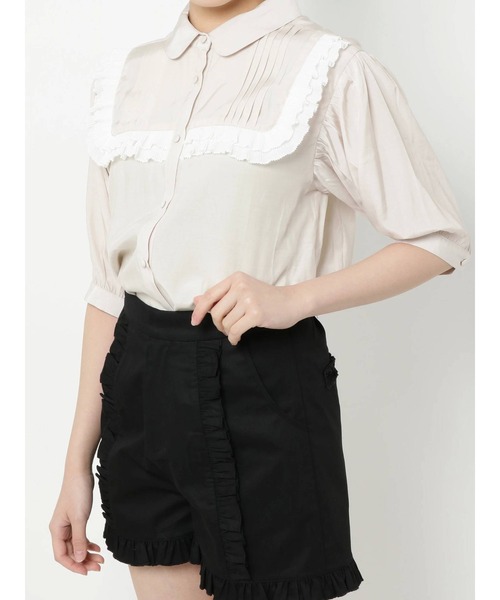 merry jenny（メリージェニー）の「プリーツテープピンタックブラウス（シャツ/ブラウス・レディース・ライトブルー/オフホワイト/ベージュ・FREE）」の22枚目の写真