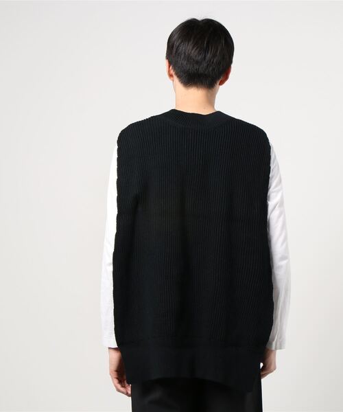SISE（シセ）の「SISE KNIT GILET（ニット/セーター・メンズ・ブラック・FREE）」の5枚目の写真