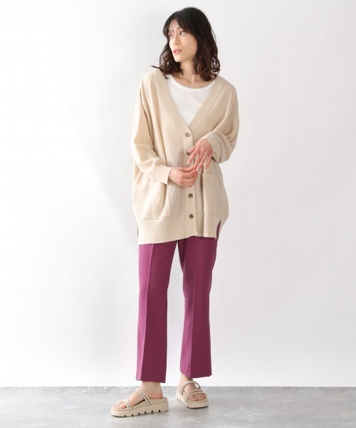 LOWRYS FARM（ローリーズファーム）の「１２ＧボタンミドルカーディガンＬＳ　941274（カーディガン/ボレロ・レディース・ブラウン/グリーン/アイボリー・FREE）」の14枚目の写真