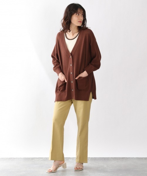 LOWRYS FARM（ローリーズファーム）の「１２ＧボタンミドルカーディガンＬＳ　941274（カーディガン/ボレロ・レディース・ブラウン/グリーン/アイボリー・FREE）」の5枚目の写真