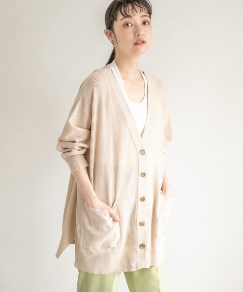 LOWRYS FARM（ローリーズファーム）の「１２ＧボタンミドルカーディガンＬＳ　941274（カーディガン/ボレロ・レディース・ブラウン/グリーン/アイボリー・FREE）」の18枚目の写真