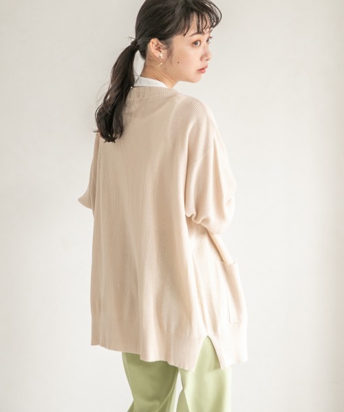 LOWRYS FARM（ローリーズファーム）の「１２ＧボタンミドルカーディガンＬＳ　941274（カーディガン/ボレロ・レディース・ブラウン/グリーン/アイボリー・FREE）」の19枚目の写真