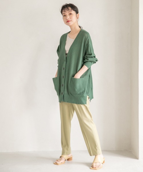 LOWRYS FARM（ローリーズファーム）の「１２ＧボタンミドルカーディガンＬＳ　941274（カーディガン/ボレロ・レディース・ブラウン/グリーン/アイボリー・FREE）」の20枚目の写真