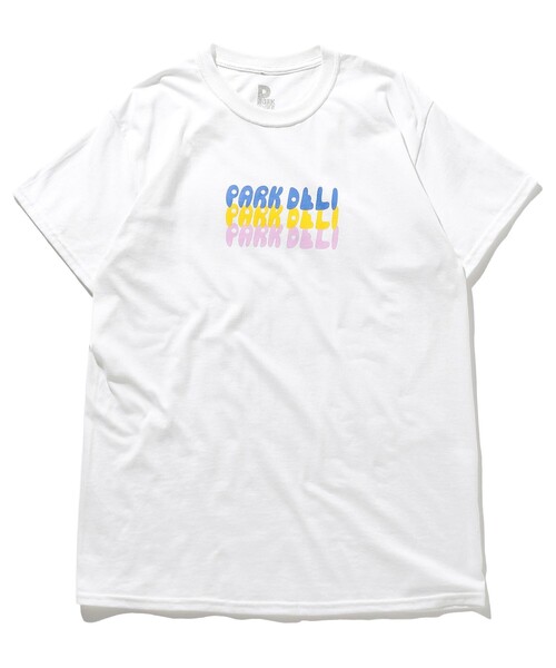 FREAK'S STORE（フリークスストア）の「Park Deli/パークデリ 別注 LE BALLON SHORT SLEEVE T-SHIRT/ル バロン ショート スリーブ Tシャツ（Tシャツ/カットソー・メンズ・ホワイト/ブラック/オレンジ・MEDIUM/LARGE/X-LARGE）」の2枚目の写真