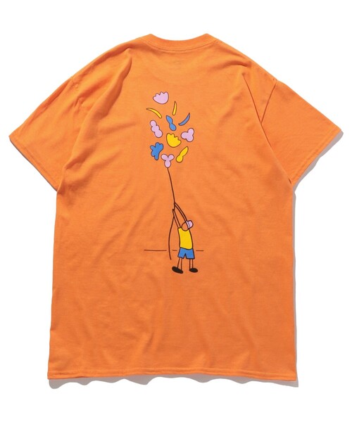 FREAK'S STORE（フリークスストア）の「Park Deli/パークデリ 別注 LE BALLON SHORT SLEEVE T-SHIRT/ル バロン ショート スリーブ Tシャツ（Tシャツ/カットソー・メンズ・ホワイト/ブラック/オレンジ・MEDIUM/LARGE/X-LARGE）」の6枚目の写真